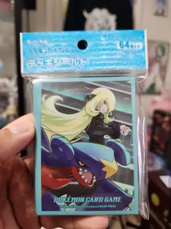Pokemon TCG Cynthia and Garchomp Card Sleeves Japanese Pokemon Center exclusive - Image 1