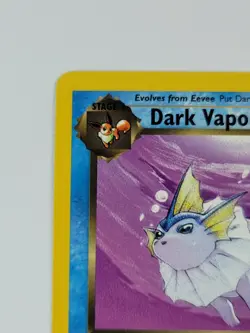 Pokemon Card 1st Edition Dark Vaporeon 45/82 Team Rocket Regular US - Image 2