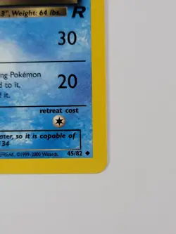 Pokemon Card 1st Edition Dark Vaporeon 45/82 Team Rocket Regular US - Image 4