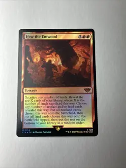 Hew the Entwood Foil - LTR 0136 - NM - MTG Magic Pack Fresh - Image 1