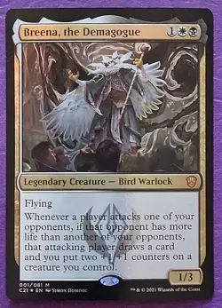 MTG Breena, the Demagogue Commander 2021 Foil NM - Image 1