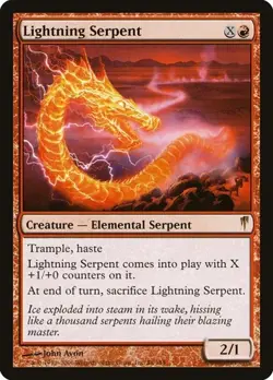 Lightning Serpent Coldsnap MP MTG - Image 1