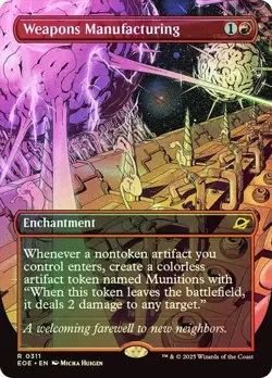 MTG - Weapons Manufacturing - Borderless - Foil - Edge of Eternities - Magic - Image 1