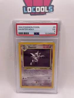 1999 Pokemon Fossil Haunter Holo #6 - PSA 5 (Excellent Condition) - Image 1