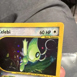2003 POKEMON SKYRIDGE #145 CELEBI SECRET RARE CRYSTAL TYPE HOLOFOIL - Image 3
