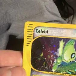2003 POKEMON SKYRIDGE #145 CELEBI SECRET RARE CRYSTAL TYPE HOLOFOIL - Image 4