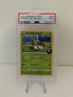 Pokemon 2020 Futsal Promo Grookey On the Ball, PSA 9 Mint, 003/005 - Image 1