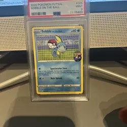Pokemon TCG Sobble On The Ball 005/005 Futsal Promo PSA 9 - Image 1