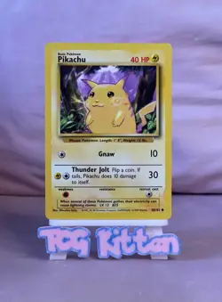 Pikachu 58/102 - Base Set Unlimited - Pokemon - LP/MP - TCGKITTEN - Image 1