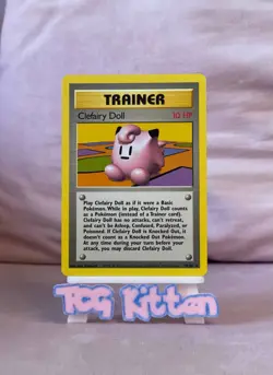 Clefairy Doll 70/102 Base Set Unlimited Rare Pokemon WOTC 1999 - LP/MP TCGKITTEN - Image 1