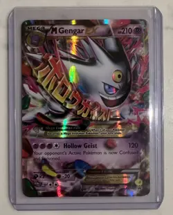 Pokemon TCG Mega Gengar EX Black Star Promos XY166 Shiny Holo Rare - Image 1