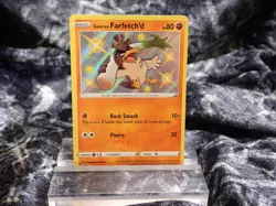 Pokemon TCG Galarian Farfetch'd Shining Fates SV063/SV122 Holo Shiny Holo Rare - Image 1