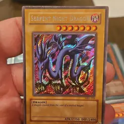 Yu-Gi-Oh! Magic Ruler Serpent Night Dragon MRL-103 Unlimited Holo Secret Rare - Image 1
