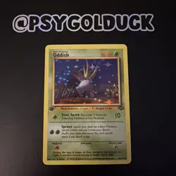 Oddish Jungle First Edition holographic 58/64 Pokemon Card - Image 1