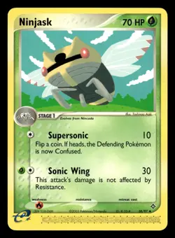 Ninjask 38/97 ex Dragon Pokemon Card - Image 1