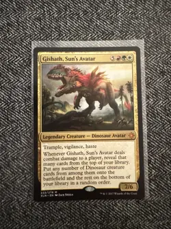 Gishath Suns Avatar 222 MTG Ixalan 2023 Mint - 9.0 + Non Foil Mythic Rare - Image 1