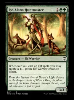 Lys Alana Huntmaster LP Light Play Kaldheim Commander MTG [9681] - Image 1