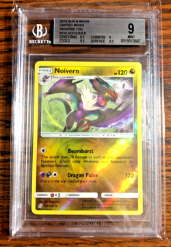Noivern Reverse Holo Rare #159 - BGS MINT 9 - 2019 Unified Minds - Pokemon TCG - Image 1