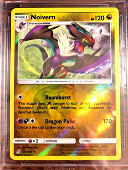 Noivern Reverse Holo Rare #159 - BGS MINT 9 - 2019 Unified Minds - Pokemon TCG - Image 2