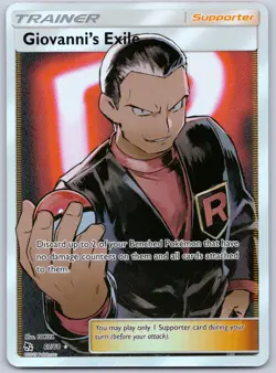 Giovanni's Exile (Full Art) 67/68 (NM) - Hidden Fates - Ultra Rare - Pokemon TCG - Image 1