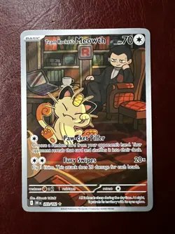 Team Rocket's Meowth 203/182 - Destined Rivals - Pokemon - NM - Image 1