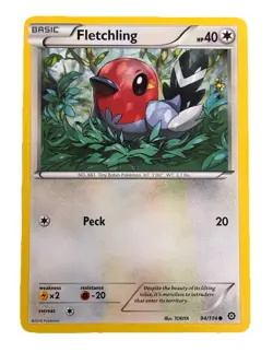 New: 2016 Pokemon TCG Fletchling 94 XY - Steam Siege Regular Common - Image 1