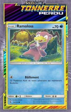 Ramoloss - SL08:Tonnerre Perdu - 54/214 - Carte Pokemon Neuve Francaise - Image 1