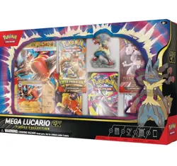 Pokemon TCG Mega Lucario ex Figure Collection Sealed - Free Shipping - Image 3
