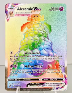 Pokemon Alcremie VMAX Rainbow (Secret) Rare 073/072 Shining Fates Near Mint - Image 1