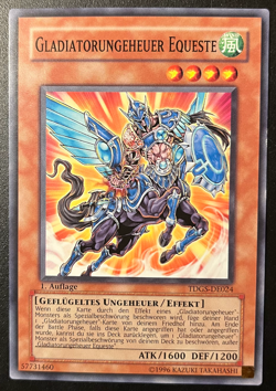 Yu-Gi-Oh! TDGS-DE024 Gladiatorungeheuer Equeste 1. AUFLAGE (1) - Image 1
