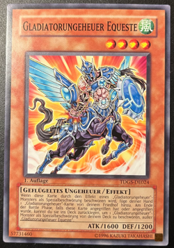 Yu-Gi-Oh! TDGS-DE024 Gladiatorungeheuer Equeste 1. AUFLAGE (5) - Image 1
