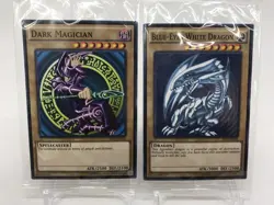 DARK MAGICIAN & BLUE-EYES WHITE DRAGON SET 2pcs WCS2015 Promo - Yugioh - Image 1