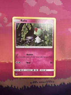 Pokemon Card Ralts Lost Thunder Common 139/214 Near Mint - Image 1