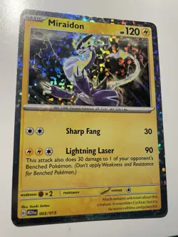 Miraidon Card Pokemon M24Eng McDonald's 2024 Holo 003/015 - Image 1