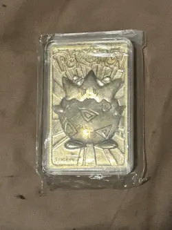 1998 23K Gold Plated Metal Pokemon Burger 🍔 King 👑 Promo Card TOGEPI - Image 2
