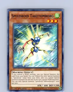 Yu-Gi-Oh TCG Speedroid Taketomborg LED8-EN011 1st Edition Common Card NM - Image 1