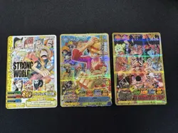 2009 2012 Onepy BB Match IC Japan Bandai Monkey D Luffy Promo 3-Card Set - Image 1