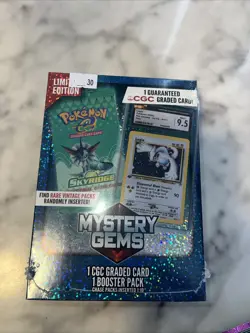 Pokemon Tcg Mystery Gems Box Limited Edition, Graded Pokemon Card - Image 1
