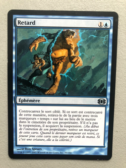 Mtg Carte Magic Future Sight Delay Retard French LP - Image 1
