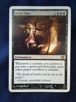 Grave Pact 9th Edition Regular Rare Magic The Gathering MP - Image 1