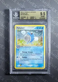 Pokemon BGS 9.5 Poliwhirl #46 Reverse Foil Ex FireRed & LeafGreen 2004 English - Image 2