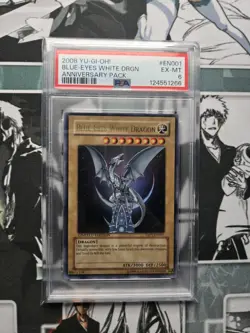 Yugioh 2008 Blue Eyes White Dragon YAP1-EN001 PSA 6 - Image 1