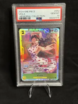 2024 One Piece Extra Booster Memorial Viola SR #EB01-052 PSA 10 - Image 1