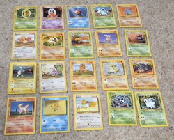 Vintage Pokemon WOTC Bundle - 20 Card Lot - Base/Jungle/Fossil - No Duplicates - Image 1