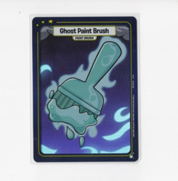 Neopets TCG Card Foil - Ghost Paint Brush 2024 Upper Deck Battledome - Image 1