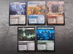 MTG Final Fantasy Borderless Lands Ishgard, Jidoor, Lindblum, Midgar, Zanarkand - Image 1