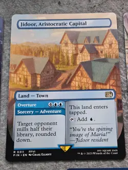 MTG Final Fantasy Borderless Lands Ishgard, Jidoor, Lindblum, Midgar, Zanarkand - Image 3