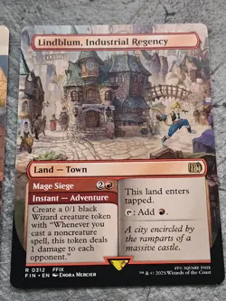 MTG Final Fantasy Borderless Lands Ishgard, Jidoor, Lindblum, Midgar, Zanarkand - Image 4
