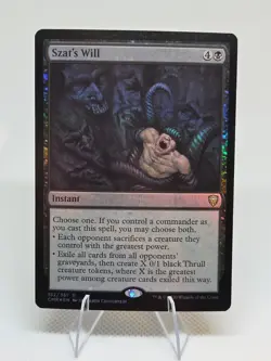 Szat's Will FOIL X1 CMR MTG Commander Legends B1 - Image 1