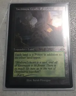 1x ETCHED FOIL Yavimaya, Cradle of Growth Retro Frame MTG Modern Horizons 2 - Image 1